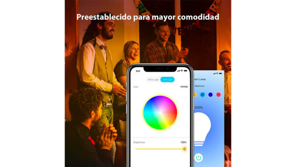 Bombilla Inteligente Wi-Fi LED Colores - Imagen 3